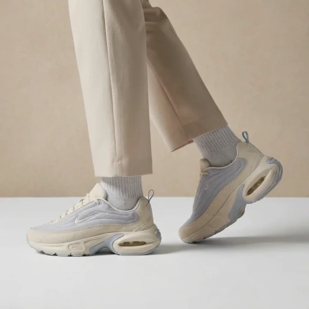 Nike Air Max Portal Устойчивая к истиранию Низкая Повседневная Обувь Женская Серый Бежевый
