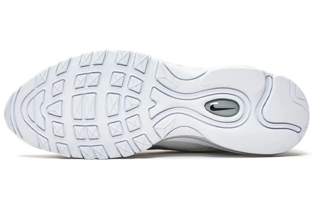 Nike Air Max 97 Амортизация Низкие Беговые Кроссовки Мужские Белые