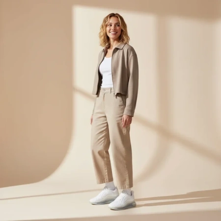 Nike Air Max 720 Low Топ Амортизирующие Беговые Кроссовки Унисекс Айвори