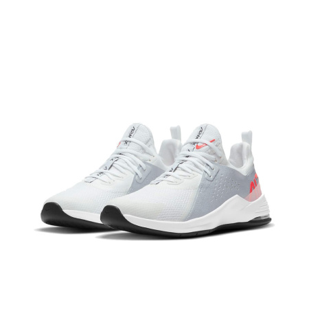 Nike Air Max Bella Сетка Текстиль Синтетическая кожа Низкие кроссовки для тренировок Женские Белый Серый Красный