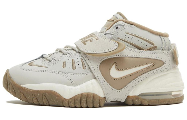 Nike Air Adjust FORCE 'Светлый костный' MID Топ Винтажные баскетбольные кроссовки Женские Белый Коричневый
