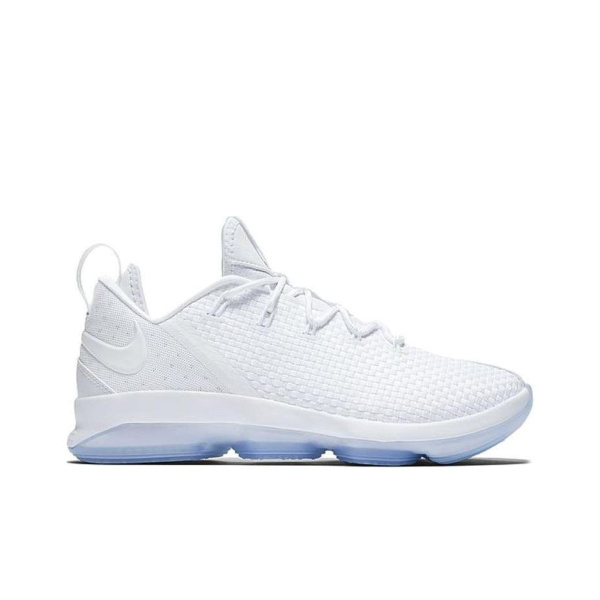 Nike Lebron 14 Амортизация Поддержка Низкий Верх Баскетбольные Кроссовки для Игры Мужские Белые