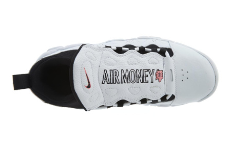 Nike Air More Money Свинка Противоскользящие Амортизация MID Детские баскетбольные кроссовки N-черный Белый Подростки