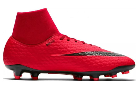 Nike HYPERVENOM PHELON 3 Износостойкие и Легкие Футбольные бутсы Мужские Красный Черный