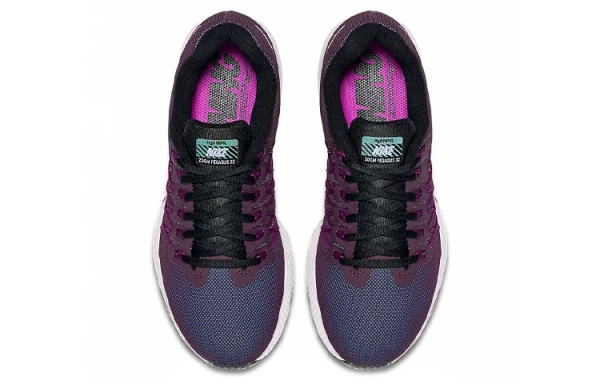 Nike Air Zoom Prestige Shock Absorbers Нижняя юбка Резистентный Низкий Топ Беговые кроссовки Женские Черный Фиолетовый