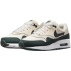 Nike Air Max 1 Комфортная Амортизация Дышащие Низкие Кроссовки для Беговых Занятий Детские Бежево-Зеленые