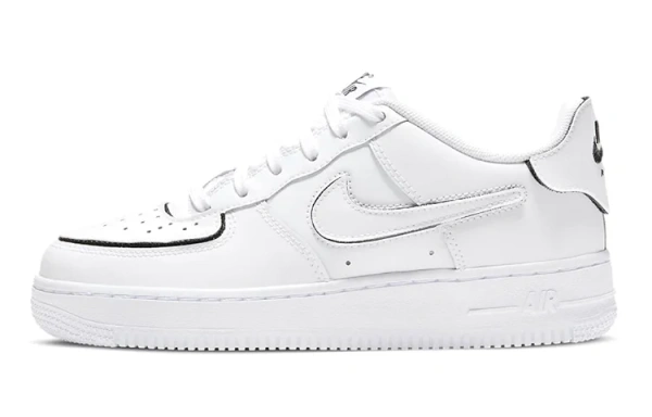 Nike Air Force 1 1 'Cosmic Clay' Синтетическая кожа Низкие кеды для детей для скейтбординга Чисто белый