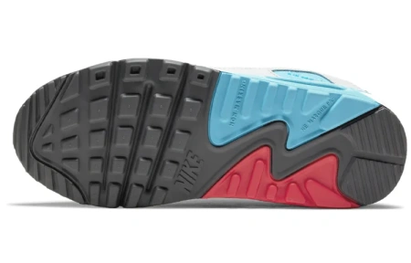 Nike Air Max 90 Синтетическая кожа Низкие кроссовки для бега Детские