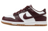 Nike Dunk Low 'Кофейно-коричневый' Устойчивый к истиранию Низкий Верх Детские Скейтбординги Умбра Белый