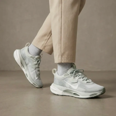 Nike Spark Комфортный Дышащий Низкий Топ Повседневные Беговые Кроссовки Женские Белый Серебристый Зеленый