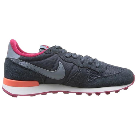 Nike Internationalist противоскользящие устойчивые к истиранию низкие беговые кроссовки для женщин серо-красные