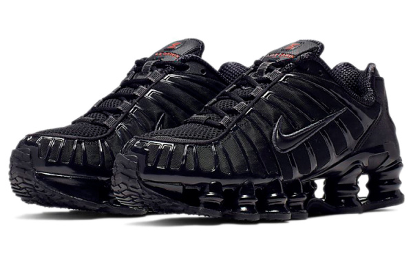 Nike Shox TL Series Устойчивые к истиранию Низкие повседневные городские кроссовки для бега Женские Черные