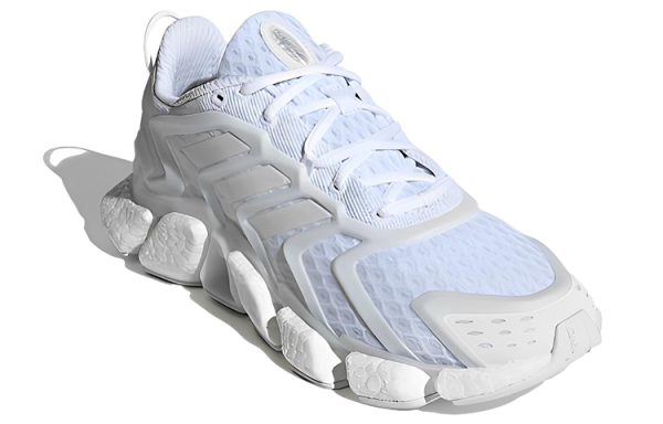 Adidas Climacool Boost Текстиль TPU Дышащий Низкий Верх Беговые кроссовки Унисекс Синий Белый