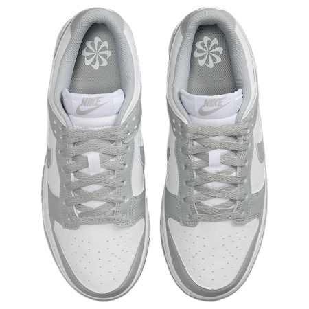 Nike Dunk Slip-Resistant Abrasion-Resistant Low-Top Скейтборд Кроссовки Женские Серый Белый