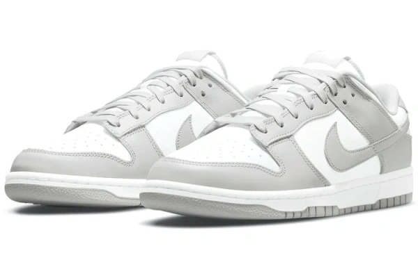 Nike Dunk Ретро 'Серый FOG' Коровья кожа Винтаж Устойчивые к истиранию Низкие Кроссовки для скейтбординга Мужские