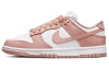 Nike Dunk 'Розовый Шепот' Кожа Винтаж Противоскользящие Устойчивые к Износу Легкие Низкие Кроссовки для Скейтбординга