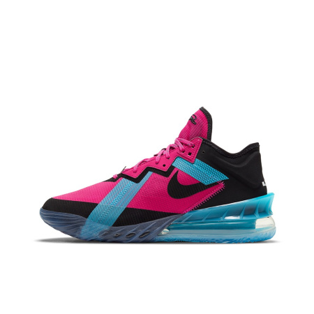 Nike Lebron 18 Low 'Fireberry' Южный пляж Низкие Баскетбольные Кроссовки для Игры Унисекс Черный Синий Розовый