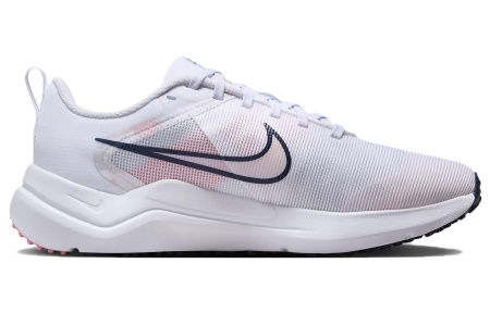 Nike Downshifter 12 Амортизация Устойчивость к истиранию Дышащий Низкий Топ Повседневные Беговые кроссовки Женские Белый Розовый