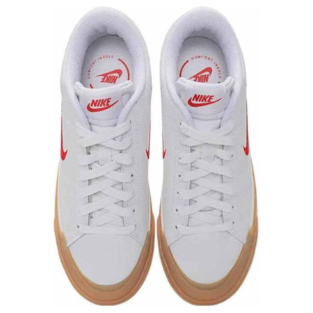 Nike Court Legacy Износостойкие и Легкие Низкие Кроссовки для Скейтбординга Женские Белые