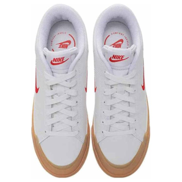 Nike Court Legacy Износостойкие и Легкие Низкие Кроссовки для Скейтбординга Женские Белые
