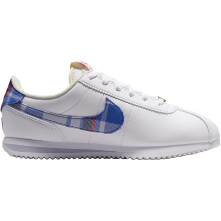 Nike Cortez Аbrasion Resistant Низкие Детские Лифт Кроссовки Белые Подростковые
