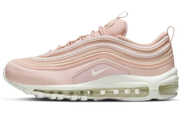 Nike Air Max 97 Vintage Устойчивые к истиранию Дышащие Низкие Повседневные Беговые Кроссовки Женские Розовые